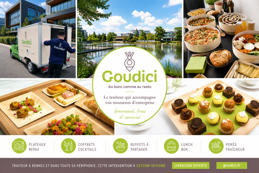 Traiteur Cesson-Sévigné pour entreprise| Goudici Rennes